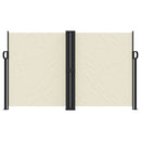 vidaXL krémszínű behúzható oldalsó napellenző 140 x 1000 cm