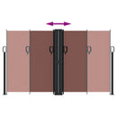 vidaXL barna behúzható oldalsó napellenző 140 x 1000 cm