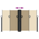 vidaXL bézs behúzható oldalsó napellenző 140 x 1000 cm