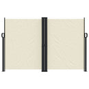 vidaXL krémszínű behúzható oldalsó napellenző 160x1000cm