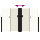 vidaXL krémszínű behúzható oldalsó napellenző 160x1000cm