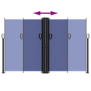 vidaXL kék behúzható oldalsó napellenző 160x1000 cm