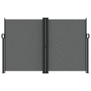 vidaXL antracitszürke behúzható oldalsó napellenző 160 x 1000 cm