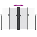 vidaXL fehér behúzható oldalsó napellenző 160x1000 cm