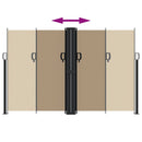 vidaXL tópszínű behúzható oldalsó napellenző 160x1000 cm