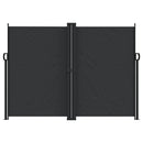vidaXL fekete behúzható oldalsó napellenző 180 x 1000 cm