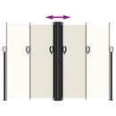 vidaXL krémszínű behúzható oldalsó napellenző 180 x 1000 cm