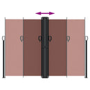 vidaXL barna behúzható oldalsó napellenző 180 x 1000 cm