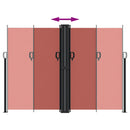 vidaXL terrakotta behúzható oldalsó napellenző 180 x 1000 cm