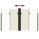 vidaXL krémszínű behúzható oldalsó napellenző 200 x 1000 cm