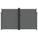 vidaXL antracitszürke behúzható oldalsó napellenző 200 x 1000 cm