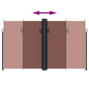 vidaXL barna behúzható oldalsó napellenző 200 x 1000 cm