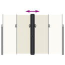 vidaXL krémszínű behúzható oldalsó napellenző 220 x 1000 cm