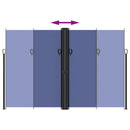 vidaXL kék behúzható oldalsó napellenző 220 x 1000 cm