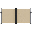 vidaXL bézs behúzható oldalsó napellenző 120 x 1200 cm