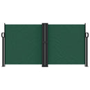 vidaXL sötétzöld behúzható oldalsó napellenző 120 x 1200 cm