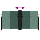 vidaXL sötétzöld behúzható oldalsó napellenző 120 x 1200 cm