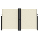 vidaXL krémszínű behúzható oldalsó napellenző 140x1200cm