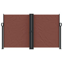 vidaXL barna behúzható oldalsó napellenző 140x1200 cm