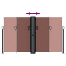 vidaXL barna behúzható oldalsó napellenző 140x1200 cm