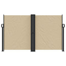 vidaXL bézs behúzható oldalsó napellenző 140x1200 cm