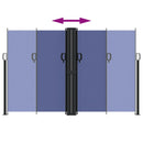 vidaXL kék behúzható oldalsó napellenző 160 x 1200 cm