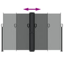 vidaXL antracitszürke behúzható oldalsó napellenző 160 x 1200 cm