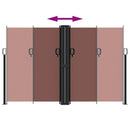 vidaXL barna behúzható oldalsó napellenző 160 x 1200 cm