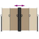 vidaXL tópszínű behúzható oldalsó napellenző 160 x 1200 cm