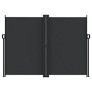 vidaXL fekete behúzható oldalsó napellenző 180 x 1200 cm