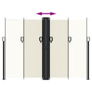 vidaXL krémszínű behúzható oldalsó napellenző 180 x 1200 cm