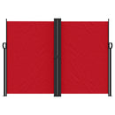 vidaXL piros behúzható oldalsó napellenző 180 x 1200 cm