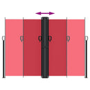 vidaXL piros behúzható oldalsó napellenző 180 x 1200 cm