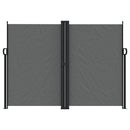 vidaXL antracitszürke behúzható oldalsó napellenző 180 x 1200 cm