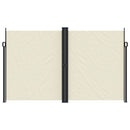 vidaXL krémszínű behúzható oldalsó napellenző 200 x 1200 cm