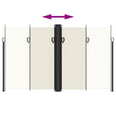 vidaXL krémszínű behúzható oldalsó napellenző 200 x 1200 cm