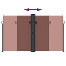 vidaXL barna behúzható oldalsó napellenző 200 x 1200 cm