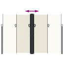 vidaXL krémszínű behúzható oldalsó napellenző 220 x 1200 cm