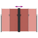 vidaXL terrakotta behúzható oldalsó napellenző 220 x 1200 cm