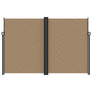 vidaXL tópszínű behúzható oldalsó napellenző 220 x 1200 cm