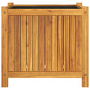 vidaXL tömör akácfa kerti virágtartó béléssel 54 x 31 x 50 cm
