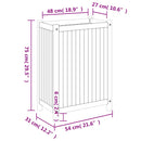 vidaXL tömör akácfa kerti virágtartó béléssel 54 x 31 x 75 cm
