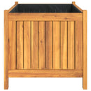 vidaXL tömör akácfa kerti virágtartó béléssel 80 x 42 x 40 cm
