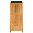 vidaXL tömör akácfa kerti virágtartó béléssel 42 x 42 x 100 cm