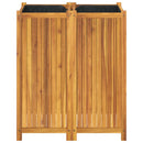 vidaXL tömör akácfa kerti virágtartó béléssel 84 x 42 x 100 cm