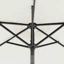 vidaXL fehér kerti napernyő acél rúddal 225 x 225 x 212 cm