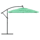 vidaXL zöld kerti napernyő acél rúddal 269 x 269 x 235 cm