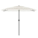 vidaXL fehér kerti napernyő acél rúddal 300 x 200 x 250 cm