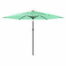 vidaXL zöld kerti napernyő acél rúddal 288 x 288 x 225 cm