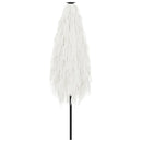 vidaXL fehér kerti napernyő acél rúddal 288 x 288 x 225 cm